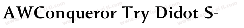 AWConqueror Try Didot S字体转换